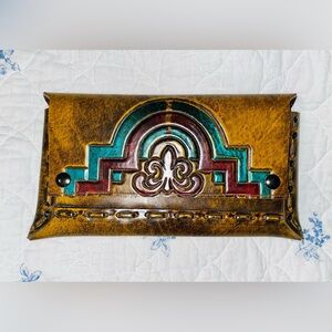 Artisan Vintage Handmade Leather Clutch